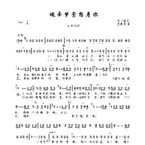 魂牵梦萦想着你_歌曲简谱_词曲:天子俊 武春芳