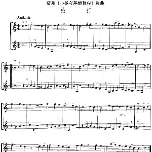 小提琴谱 | 霍曼 小提琴基础教程 选曲 旅行 二重奏
