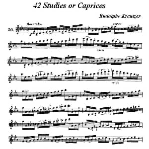 小提琴谱 | 42首练习曲或隨想曲之26 克莱采尔