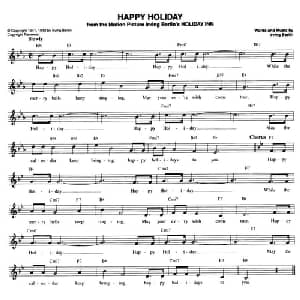 HAPPY HOLIDAY_外国歌谱