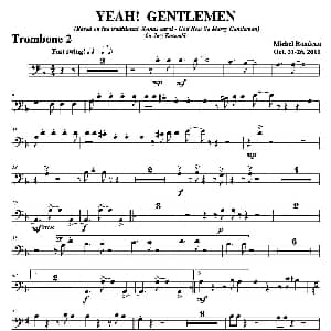 YEAH! GENTLEMEN 第二长号分谱