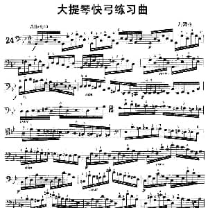 大提琴快弓练习曲 马尔金