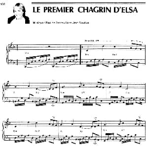 LE PREMIER CHAGRIN D'ELSA 钢琴谱