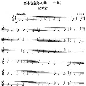 基本音型练习曲第六首 娄润良