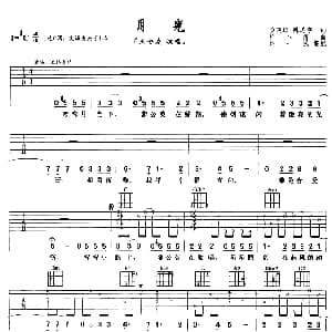 月光 吉他谱 王心凌 谈晓珍 陈思宇 桥本淳