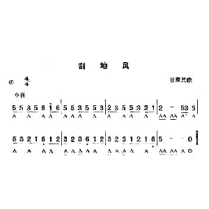 口琴谱 | 刮地风