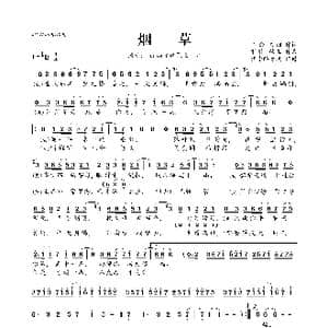 烟草_歌曲简谱_词曲:不念飞烟 淋淋 韩王