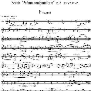 小提琴谱 | Sonata Poema aenigmaticum Joachim Knoph