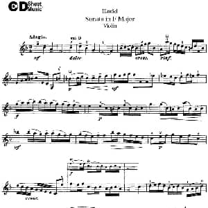 小提琴谱 | Violin Sonata No.3 in F major