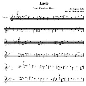 小提琴谱 | Lacie 潘多拉之心