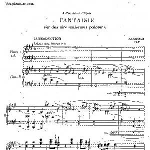 Grand Fantasy on Polish Airs Op.13 钢琴谱 肖邦 chopin