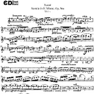 小提琴谱 | Violin Sonata No.2 in E Minor Op.36