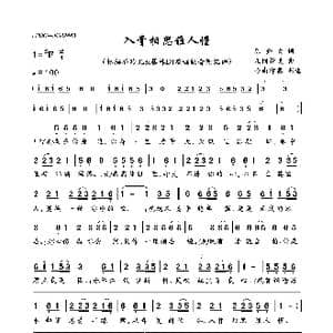 入骨相思谁人懂_歌曲简谱_词曲:陈金文 凡间精灵