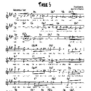 TAKE 5 降B爵士乐谱