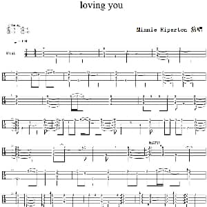 Loving You 吉他谱 Minnie Riperton