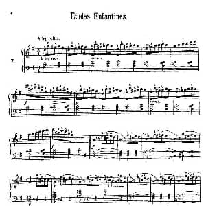 Etudes Enfantines Op.37 钢琴谱 亨利 莱蒙 Henry Lemoine