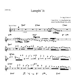 萨克斯谱 | Lampin'It 次中音萨克斯