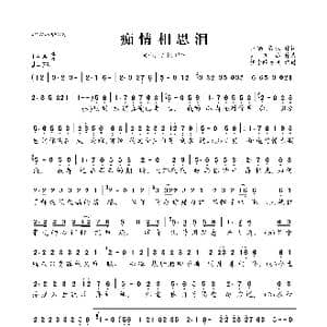 痴情相思泪_歌曲简谱_词曲:聂枫/卢喃 刘宏杰