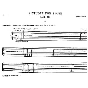 12 Etudes for Piano 钢琴谱 威廉 博尔科姆