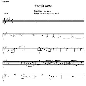 萨克斯谱 | Pent Up House