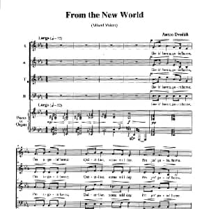 From the New Worle_外国歌谱