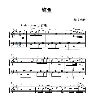 鳟鱼 钢琴谱 奥 舒伯特