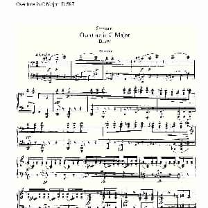 Overture in C Major D.597 钢琴谱