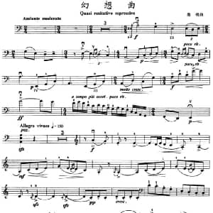 小提琴谱 | 幻想曲 秦刚