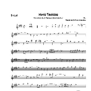 萨克斯谱 | Maybe Tomorrow 次中音萨克斯