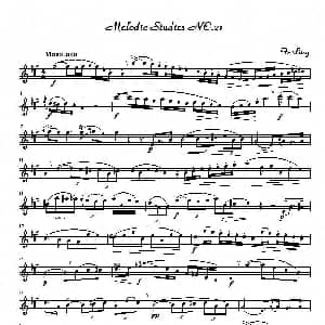 萨克斯谱 | 四十八首旋律练习曲之二十一