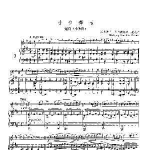 长笛曲谱 | 小步舞曲 选自 小夜曲