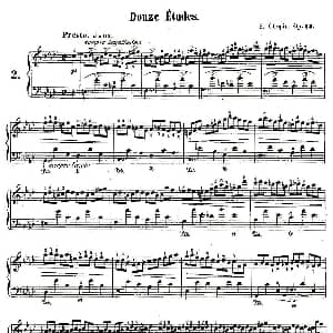 肖邦钢琴练习曲 Op.25之二 钢琴谱 肖邦