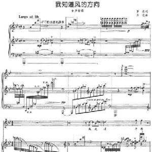 我知道风的方向_民歌简谱_词曲:罗洛 宋迪