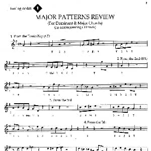 萨克斯谱 | Jazz Patterns For Improvisation Bb Frank Mantooth 1