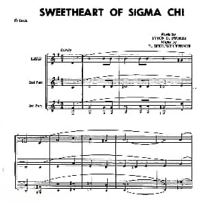 萨克斯谱 | SWEETHEART OF SIGMA CHI