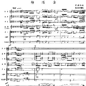 柳摇金 广东音乐 高胡 乐队伴奏 五线谱版 陈葆坤