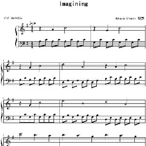 Imagining 钢琴谱