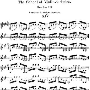 小提琴谱 | 史拉迪克小提琴技术练习 第3册 XIV