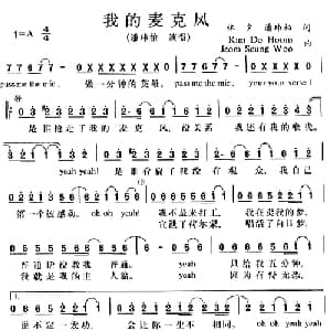 我的麦克风_通俗唱法乐谱