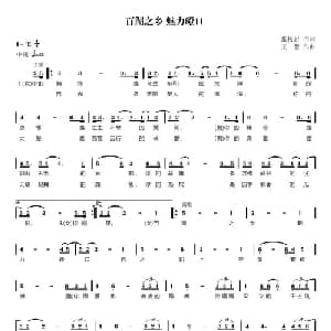 百湖之乡 魅力磴口_通俗唱法乐谱_词曲:张松岩 王慧