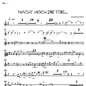 Macht Hoch Die Tru… 第一长号分谱