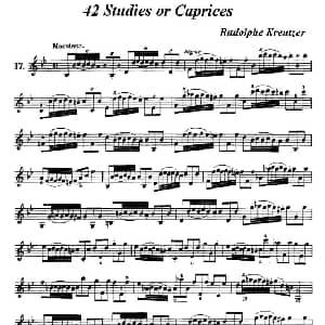 小提琴谱 | 42首练习曲或隨想曲之17 克莱采尔