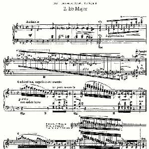 李斯特六首帕格尼尼练习曲之 钢琴谱