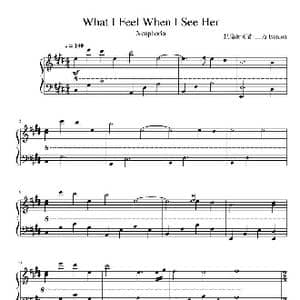 What I Feel When I See Her_歌谱投稿_词曲: Xeuphoria