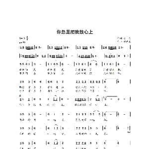 你总是把我放心上_歌谱投稿_词曲:鲁絮 廖洪立