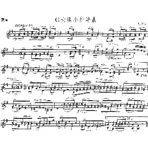 小提琴谱 | G大调小步舞曲 贝多芬 小提琴谱 贝多芬