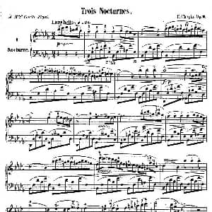 3 Nocturnes Op.9 钢琴谱 弗雷德里克 肖邦 Frederic Chopin