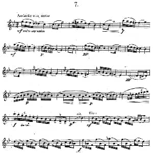 萨克斯谱 | 奇特克 萨克斯练习曲之七 ETUDY PRO SAXOPHON FR ZITRK.op.3