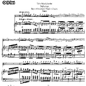 长笛曲谱 | Scherzo 长笛 钢琴