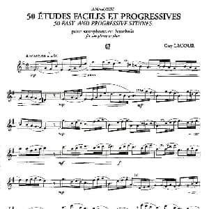 萨克斯谱 | Guy Lacour 50 首萨克斯练习曲之47 Guy Lacour